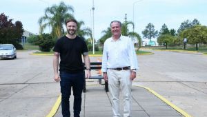 El martes 7 de mayo el Intendente Francisco Azcué visitó el Parque Industrial
