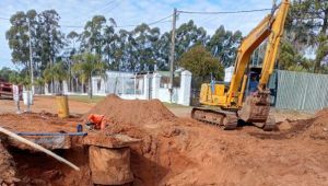 Obras de reparación y mantenimiento en el Parque Industrial de Concordia