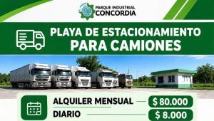 Playa de Estacionamiento para Camiones - Parque Industrial Concordia